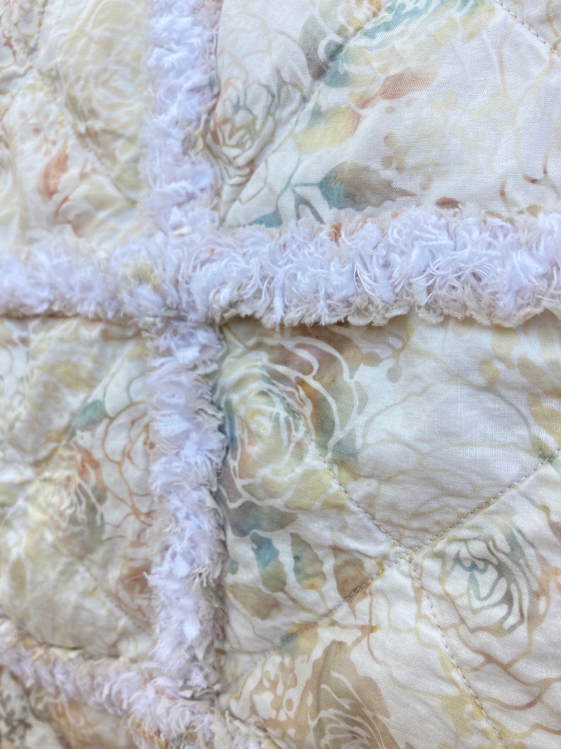 Blanket, Handmade, Vintage Aesthetic, Roses, Batik, Newborn