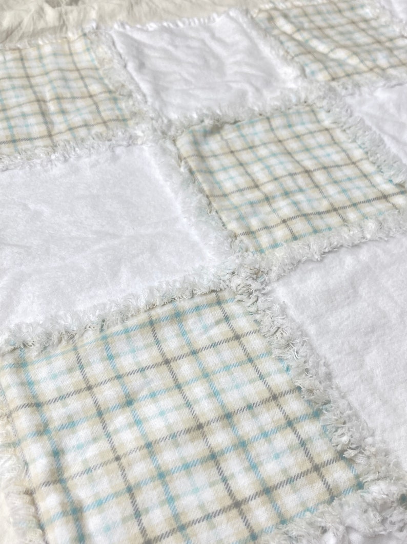 Plaid Flannel Blanket Baby Toddler Crib Quilt Handmade Etsy