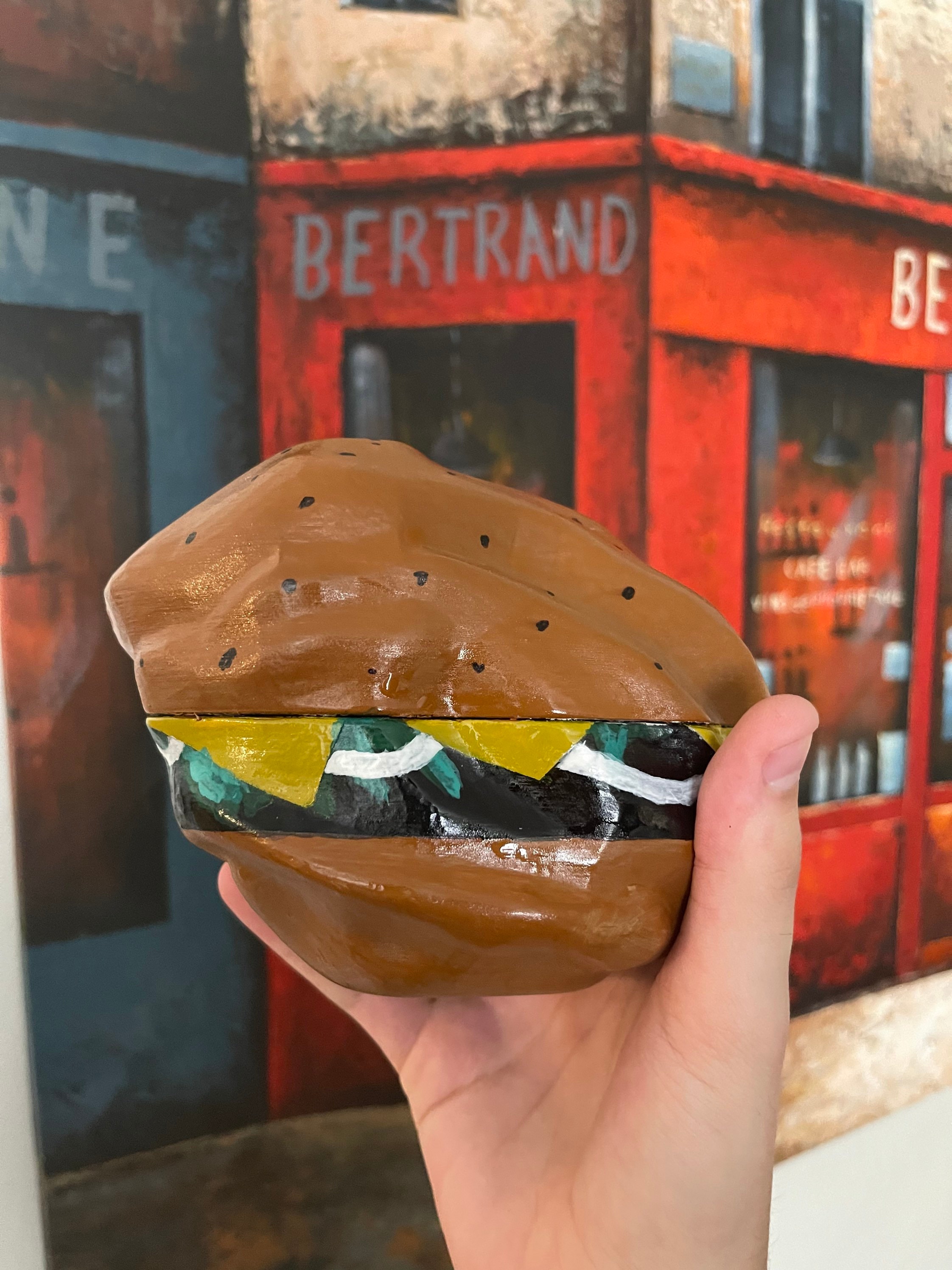 Rust inspired burger rock skin LIFE SIZE!  | 3D Printed