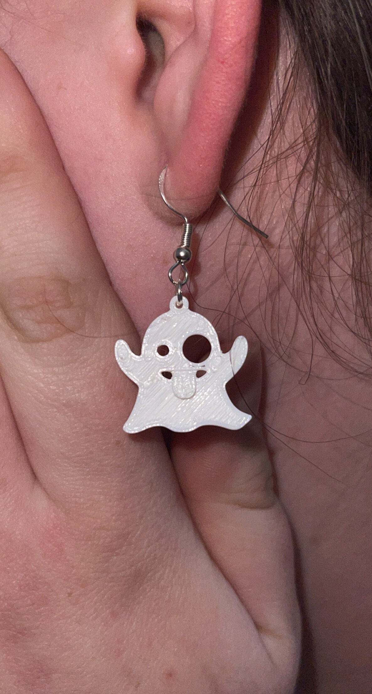 Orecchini Fantasma Argento Sterling - Minimalisti Per Cartilagine