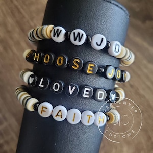 Faith-based bracelet | Choose Joy | Loved | WWJD | Chosen