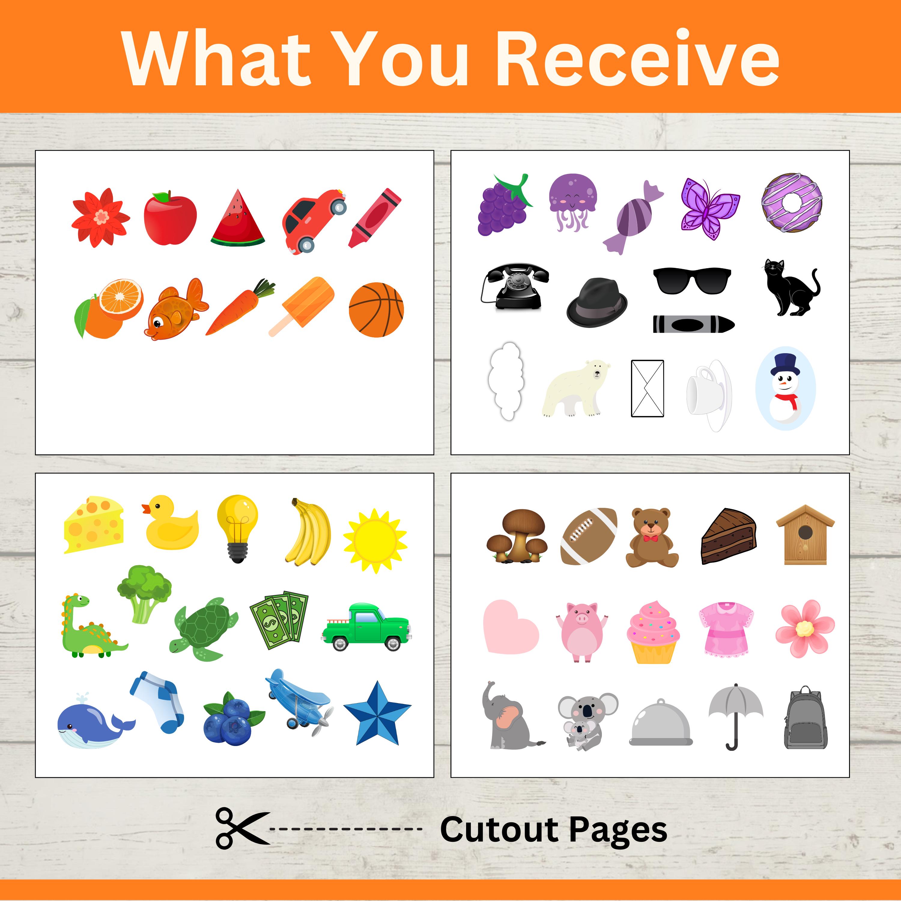 Color Sorting Activity | Preschool & Toddler Learning | Printable Busy ...