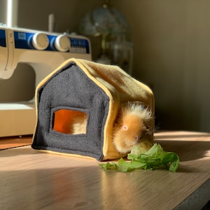 DIY guinea pig tiny house sewing pattern