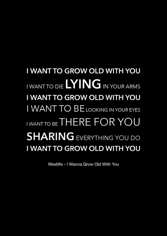 Westlife - I Wanna Grow Old With You - Tradução. 