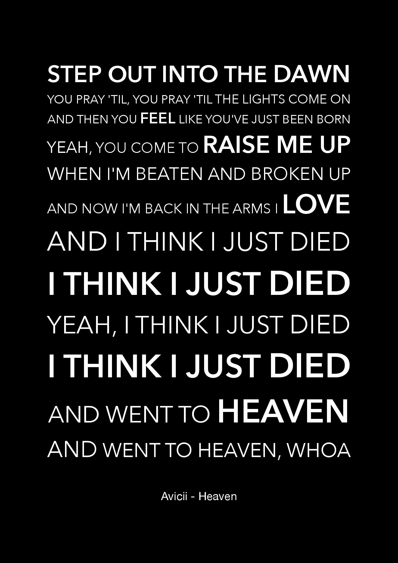 Levels Avicii Lyrics