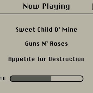 Guns N' Roses - Sweet Child O' Mine - Póster de arte retro para iPod/REPRODUCTOR DE MP3 - Tamaño A4