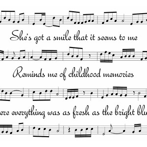 Guns N' Roses - Sweet Child O' Mine - Póster de la hoja de canciones - Tamaño A4