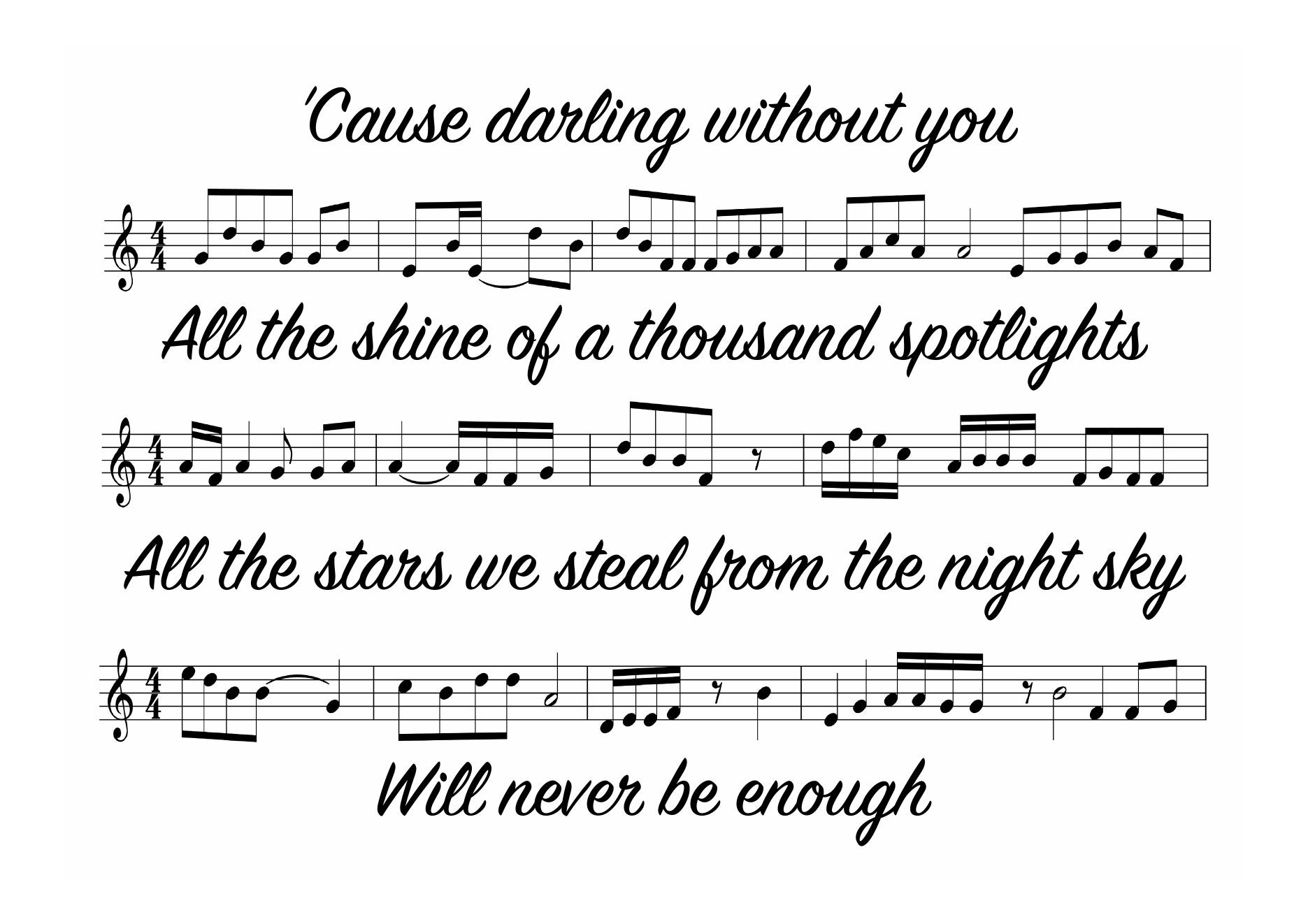 Loren Allred greatest Showman Never Enough Song Sheet - Etsy Finland