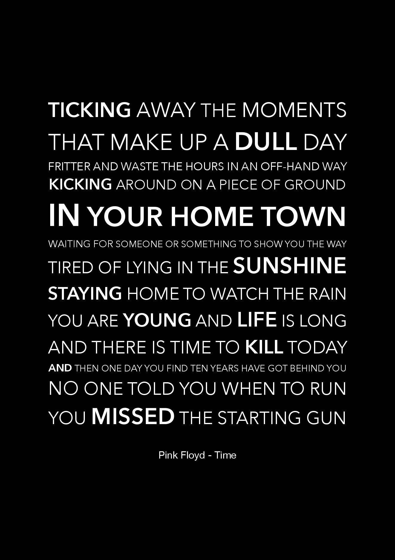 Pink Floyd – Time Lyrics