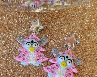 Christmas Furby Earrings