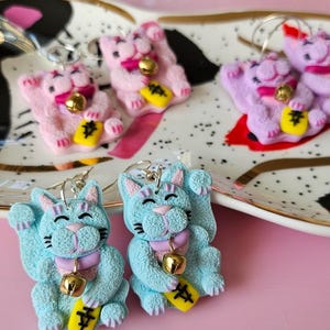 New Lucky Cat Earrings / maneki-neko