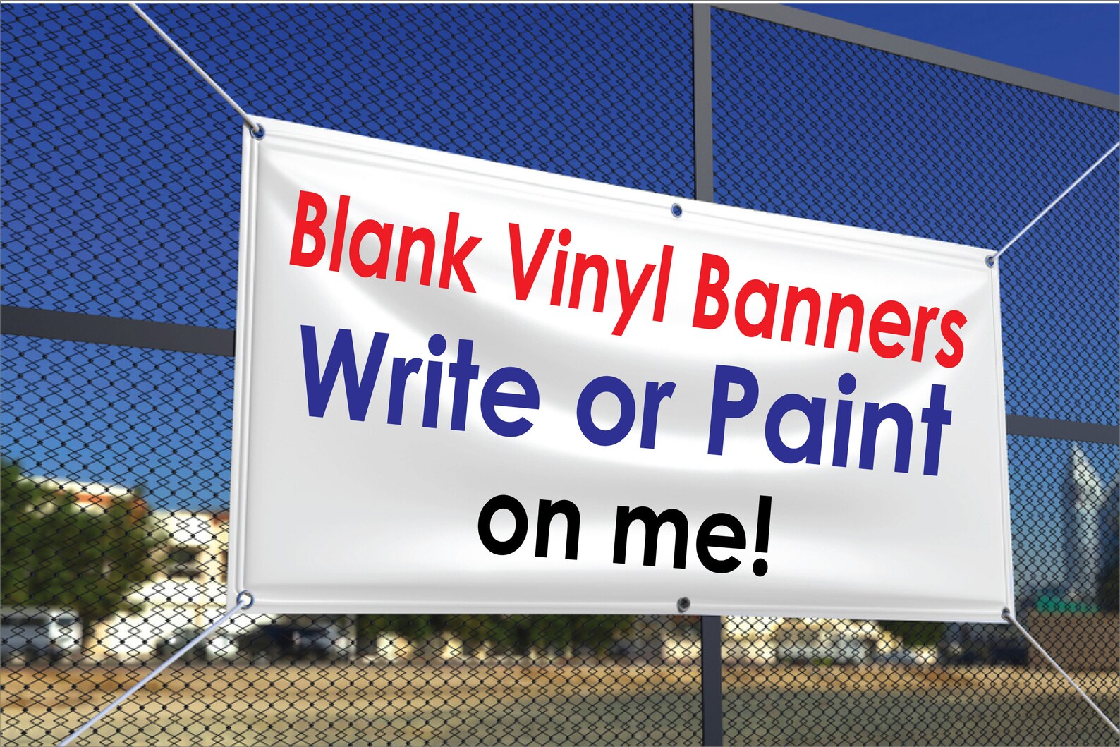 Blank Banner White Wall Banner 13 Oz White Vinyl Banner Etsy