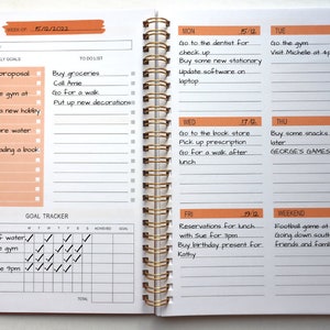The New A5 Spiral Planner/Notebook with Personalisable touch screen Stylus Pen