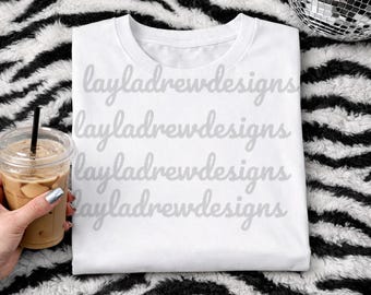 Zebra Rug Trendy T-Shirt Mock up |