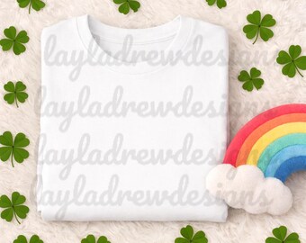 St. Patrick’s Day T-Shirt Mock Up White |