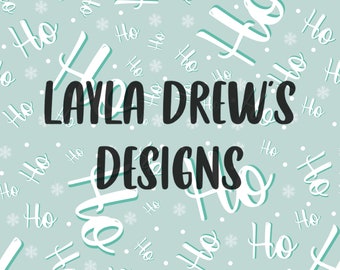 HoHoHo Christmas Seamless File | Santa Seamless File | Seamless Pattern |