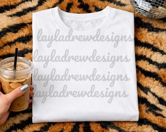 Tiger Rug Trendy T-Shirt Mock up |