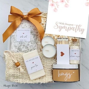 Sympathy Gift Box for Women – Comfort Care Package – Thinking of You – Grief Support – Personalized Card – Send a Hug in a Box