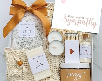 Sympathy Gift Box for Women – Comfort Care Package – Thinking of You – Grief Support – Personalized Card – Send a Hug in a Box
