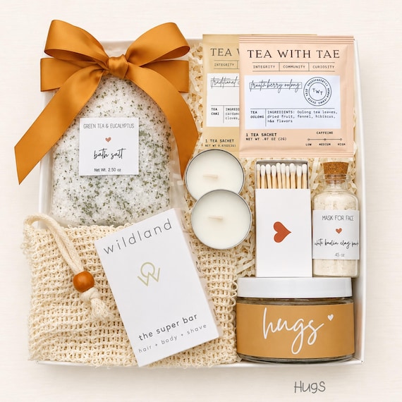 Grandma Gift Box – Nana & Granny Gift – Relaxation Kit – Birthday Or Thank You  –  Personalized Card