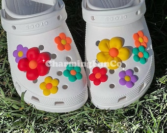 Flower Shoe Charms Set – Girly Shoe Accessories, Shoe Clips Decorations