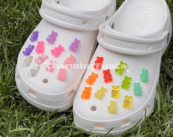 12PCS Gummy Bear Shoe Clips Charms Easy Clip Exclusive Design