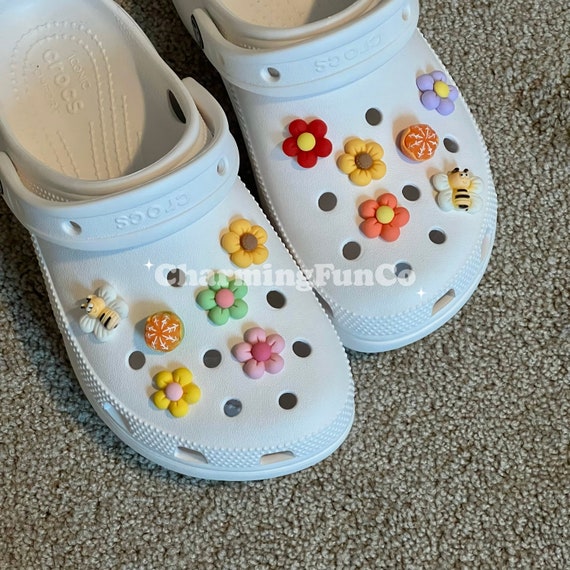 Calling All Orange Lovers 12PCS Set Exclusive Easy clip Spring summer Croc Charms Girls Shoe Accessories cute Girly Shoe Clips Decorations Etsy UK