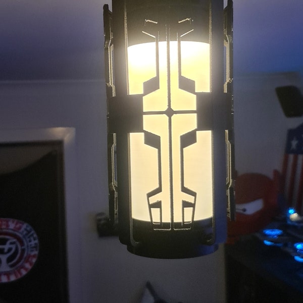 Oga's Cantina inspired light fixture version 2