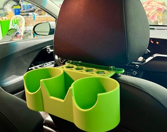 Double Cupholder with Headrest Attachment