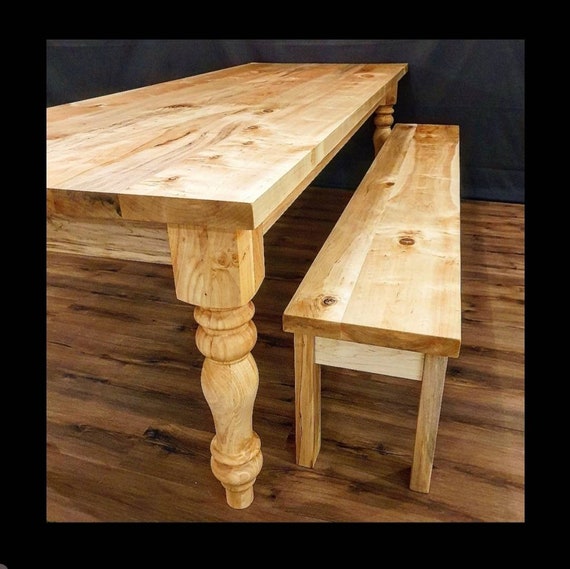 Maple Farmhouse Dining Table Maple Dining Table Solid Wood Table