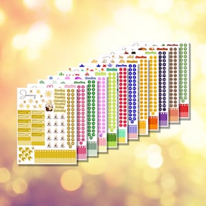 12 Months of Gnomes Monthly Kits | Budgeting, Planner Sticker Sheet | Multiple Size Options | BUNDLE & SAVE | C-038 | Free Shipping