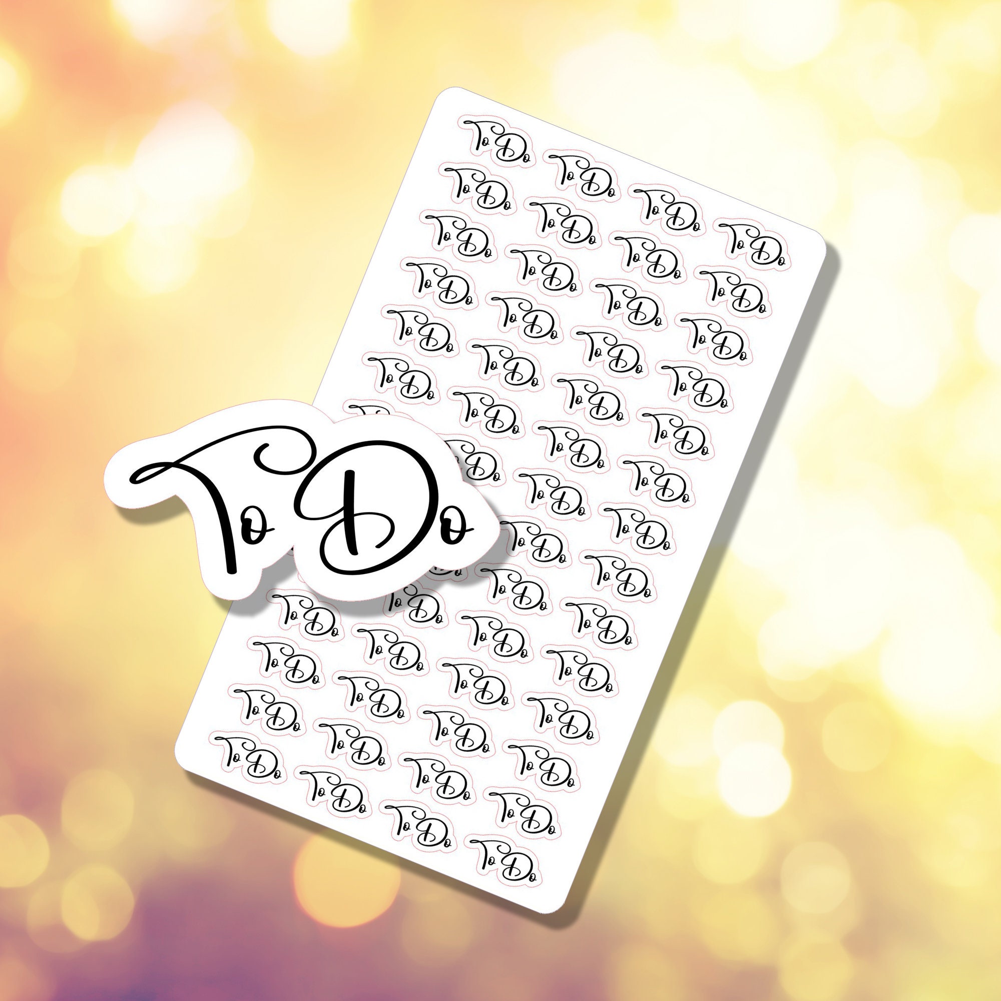 To Do Sticker To Do Sticker Sheet | Planner Stickers | B-0078 | Free Shipping ...
