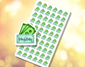 Payday Cash Envelopes Budgeting Sticker Sheet Planners Budget Journals | B-0019 | Free shipping eligible