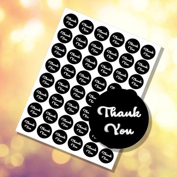 Thank You Sticker Sheet | Envelope Sealers | Teacher's Blackboard | Stationary Journaling Stickers | C-037 | Free shipping