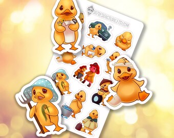 What the Duck Sticker Sheet | Journaling Planning Stickers | Cute Decorative Stickers | B-0141| Free US Shipping