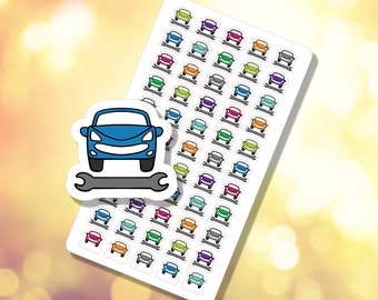 Vehicle Maintenance Icon | Planner Sticker Sheet | Car Tracker Stickers | Savings Tracking | B-0059 | Free shipping