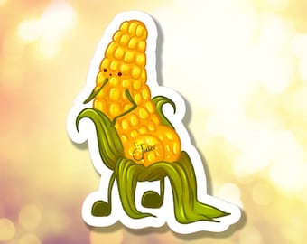 Cute Corn Bum Sticker | It Has The Juice Decal| Laptop Water Bottle Decorative | Corny Jokes | A-134 | Free shipping