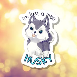 Funny Husky Waterproof Sticker | Laptop Water Bottle | A-025 | Free shipping