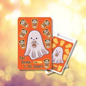 Eat Drink and Be Scary Sticker Savings Challenge | Budgeting Planner Sticker Challenge Set | Multiple Options  | B-0107