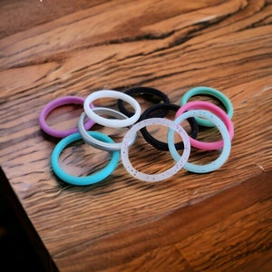 7mm Silicone Rings Etsy UK