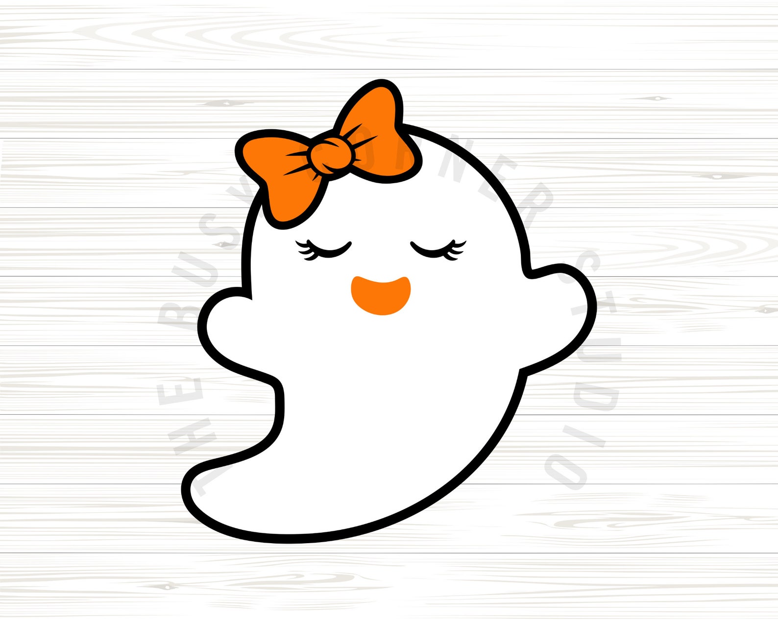 Ghost With Bow Digital Download Svg Png Eps Dxf - Etsy