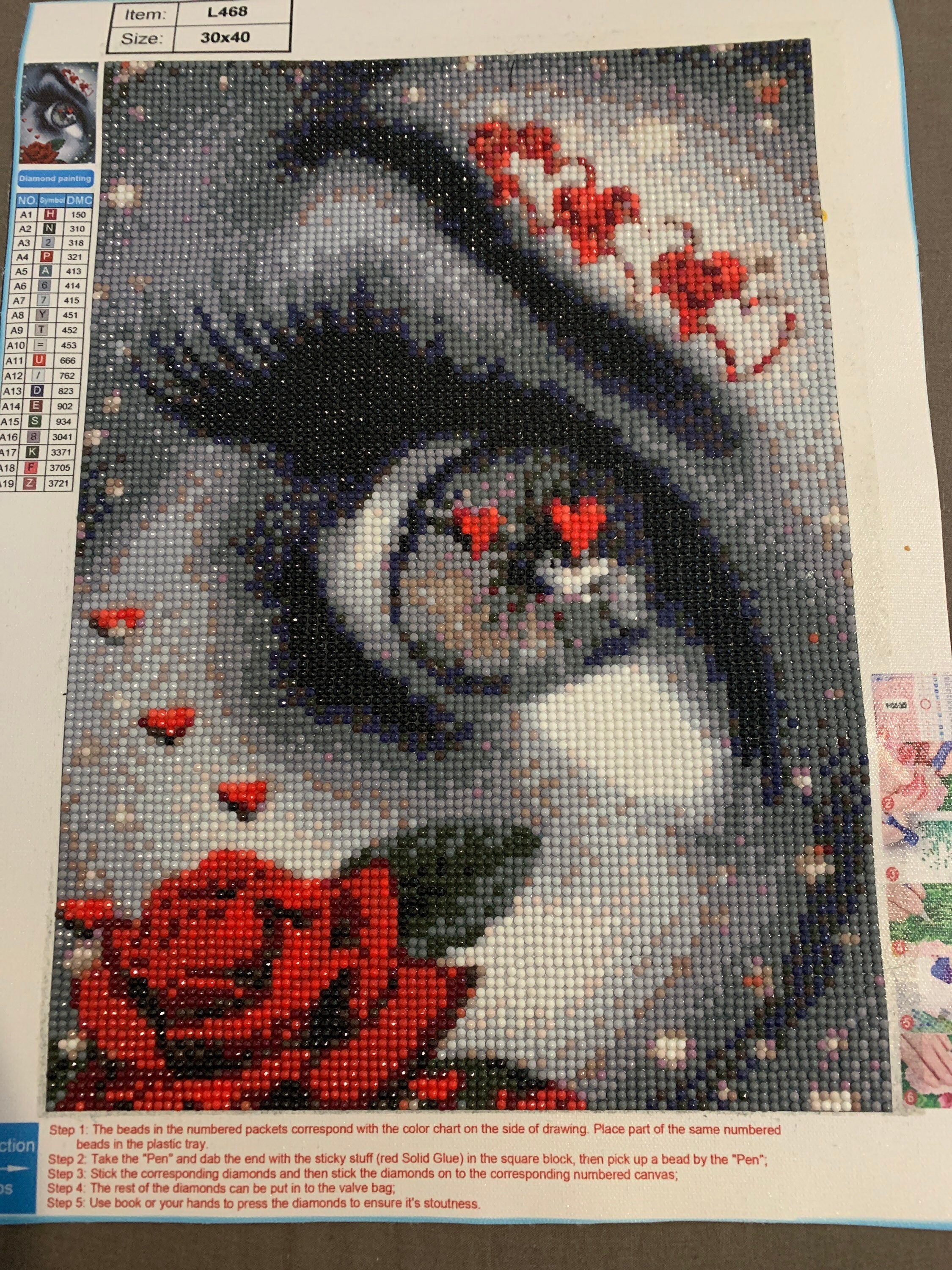 Diamond Painting Oeil Fini