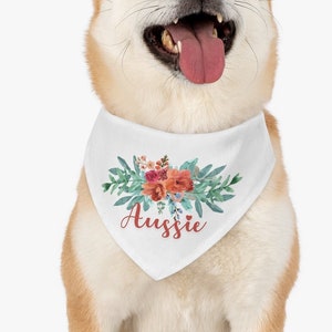 Personalized Dog Bandana, Wedding Bandana, Boho Wedding Dog Bandana, Custom Dog Bandana, Wedding Bandana, Gifts for Bride, Engagement Gifts
