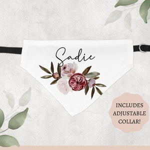 Personalized Dog Bandana, Wedding Bandana, Boho Wedding Dog Bandana, Custom Dog Bandana, Wedding Bandana, Gifts for Bride, Engagement Gifts
