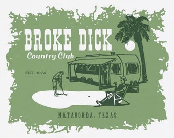 J'ai cassé Dick C.C. t-shirt | chemise de golf vintage