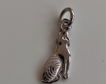 Bastet sterling silver pendant/charm