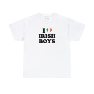 I love Irish Boys, Cillian Murphy, Ireland, Paul Mescal, Unisex Heavy Cotton Tee