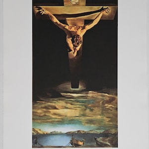 Salvador Dalí  "Cristo di San Giovanni della Croce" (Dali # Surrealismo # Stampa d'arte # Cubismo)