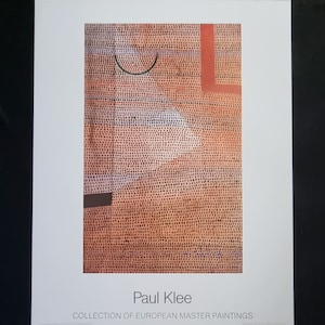 Paul Klee "Da semicerchio ad angolare, 1932" Dimensioni 70 x 90 cm. 27,55" x 35 43" Grande stampa vintage