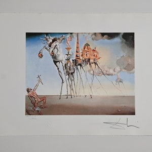 Dalí Limited Edition – &quot;The Temptation of Saint Anthony&quot; Numbered Art Print, Unique Surrealism for Your Home